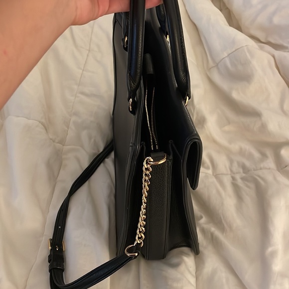 TORY BURCH black bride case styled leather handbag - Picture 2 of 3